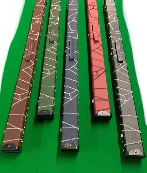 3/4 Cue Case NEW CRAZY STITCH DESIGN - Snooker or Pool 5 Designs
