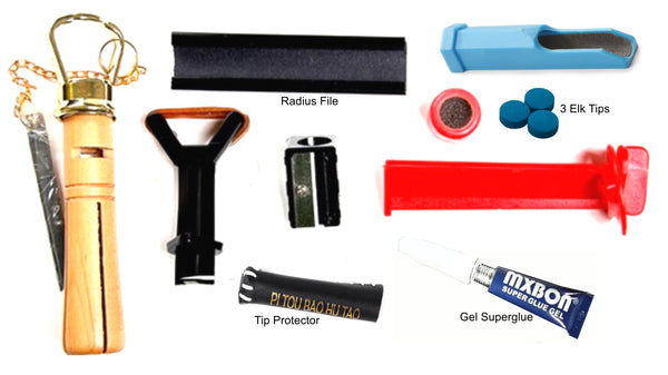 Cue Tip Repair Kit (12pc) with Tip Protector