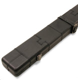1 Piece Luxury Cue Case - BLACK PATCH by Baize Master- Leatherette Rounded Corners