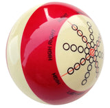 Training Snooker Cue Ball Red/White pin 2 -1/16"