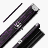 1PC PRO LUXURY GRAIN ALUMINIUM CUE CASE - HOLDS 2 X 1PC CUES
