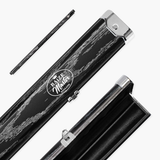 1PC PRO LUXURY GRAIN ALUMINIUM CUE CASE - HOLDS 2 X 1PC CUES