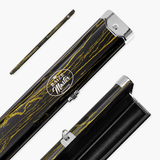 1PC PRO LUXURY GRAIN ALUMINIUM CUE CASE - HOLDS 2 X 1PC CUES