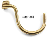 Snooker Table Hooks - Brass - Rest or Butt Hooks