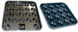 Snooker or Pool Balls Trays Black Plastic - 1 off or 5 Pack