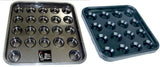 Snooker or Pool Ball Trays Black Plastic - 1 off or 5 Pack