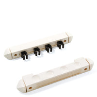 Cue Rack - Wall Mounted - 4 Holder - New White