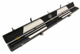 1 Piece Luxury Cue Case - BLACK PATCH by Baize Master- Leatherette Rounded Corners