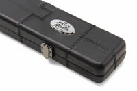 1 Piece Luxury Cue Case - BLACK PATCH by Baize Master- Leatherette Rounded Corners