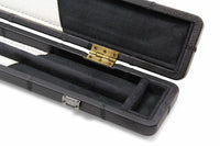 1 Piece Luxury Cue Case - BLACK PATCH by Baize Master- Leatherette Rounded Corners