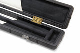 3/4 Luxury Cue Case - BLACK PATCH by Baize Master- Thick Leatherette Rounded