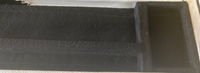 3/4 Cue Case Plain Black - Plastic End - Felt Interior