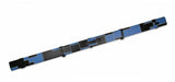 1 Piece Luxury Cue Case - BLUE & BLACK PATCH by Baize Master- Leatherette Rounded Corners