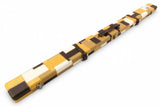 1 Piece Luxury Cue Case - GOLD PATCH by Baize Master- Leatherette Rounded Corners