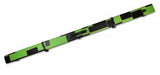 1 Piece Luxury Cue Case - GREEN & BLACK PATCH by Baize Master- Leatherette Rounded Corners