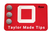 Taylor Made Cue Tips 10mm in Raw, Soft, Med or Hard