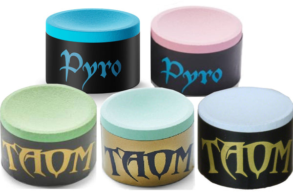 Taom Snooker Chalk - Gold / V2 Green / V2 Blue / Pyro Blue / Pyro Pink