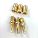 Cue Butt Brass Connector Fitting Spiroloc Male Female Set