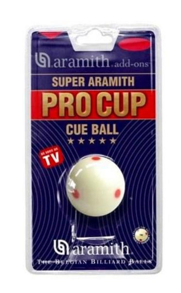 Aramith Pro Cup Spotted Pool Cue Ball (1 7/8”) Blister packed