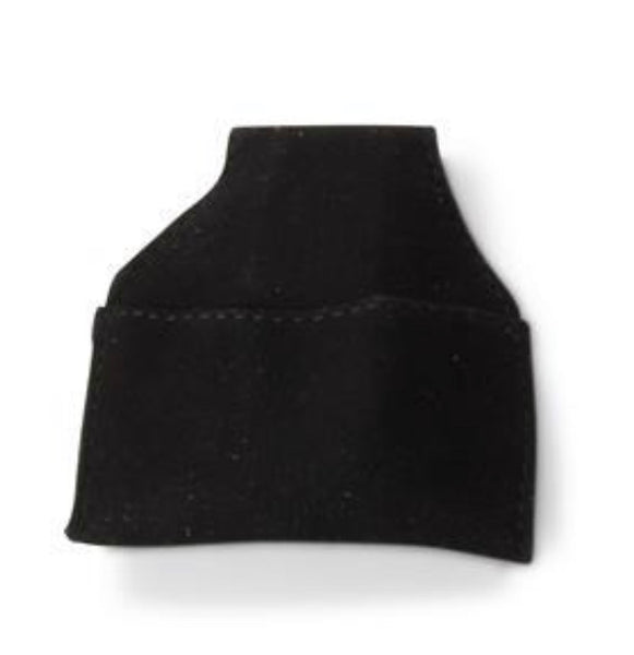 Chalk Pouch - Suede- Black or Red -