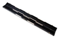 3/4 Cue Case Deluxe Black Silver Patch - Plastic End-Embroidered I