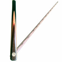 Snooker or Pool 3/4 Cue 8.6mm Baize Master Gold (BMG12) + Free Butt